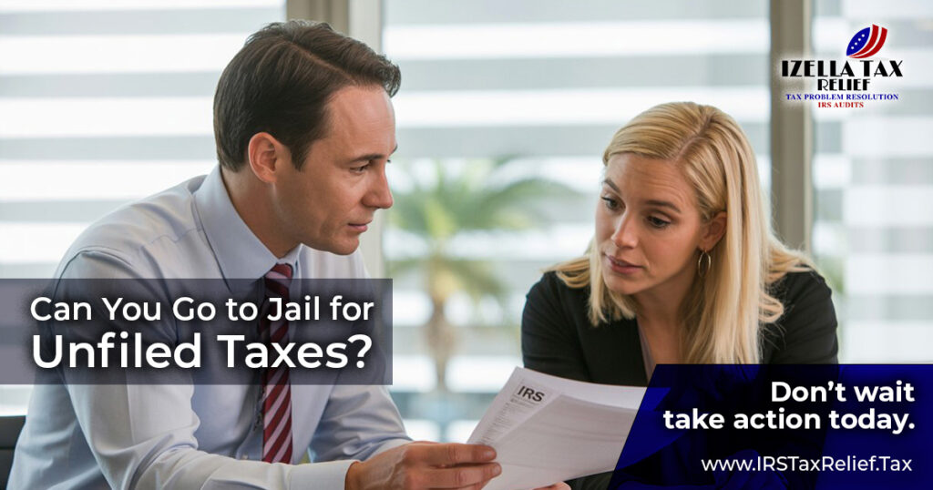 Tax professional assisting client with IRS unfiled taxes and back tax resolution