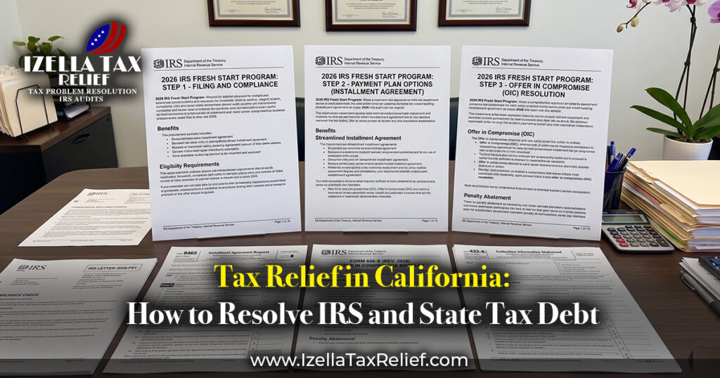 tax relief California Izella is good at it