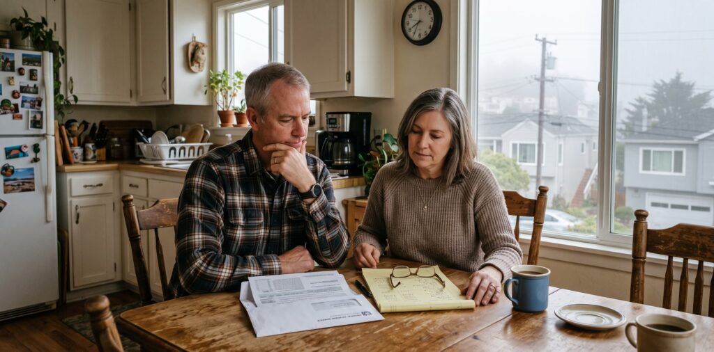 Izella Lui, licensed EA, walking a local couple through back tax relief Daly City CA options they may qualify for
